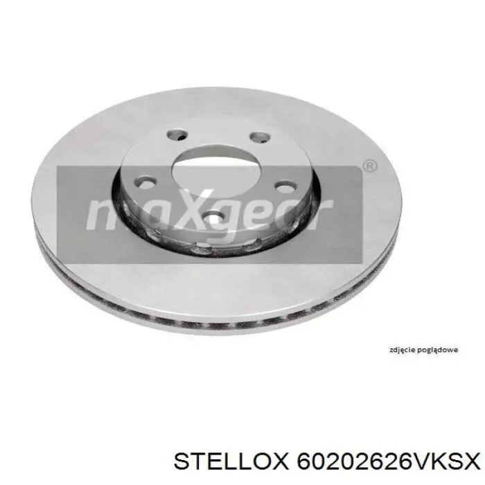60202626VKSX Stellox Гальмо дискове переднє