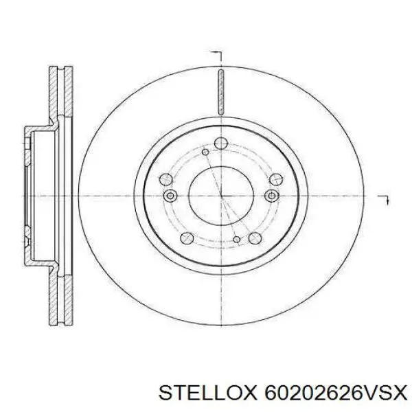Купити 60202626VSX Stellox Ротор гальмівний