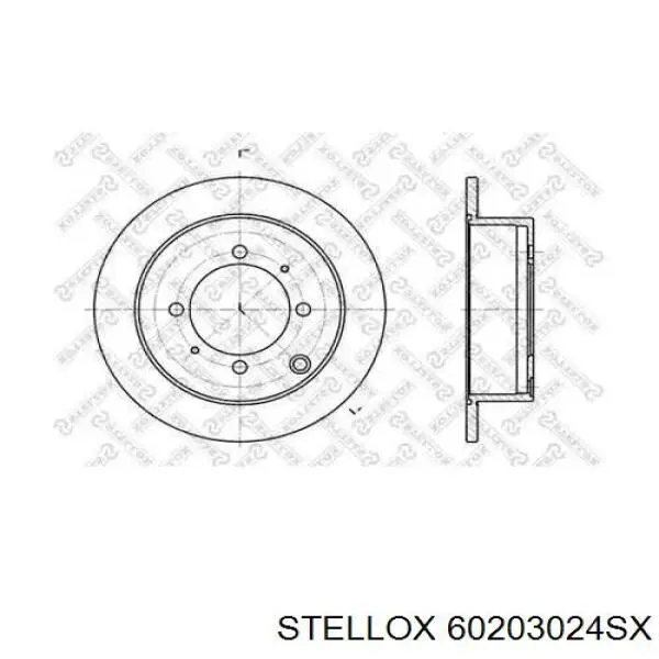 Задні дискові гальма Stellox 60203024SX ціна, від 22.67 USD