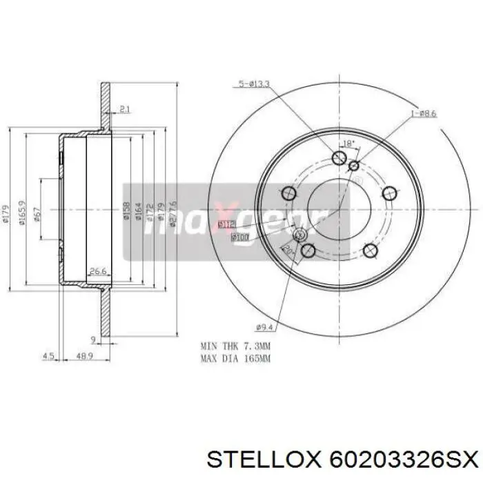 Гальмівні диски 60203326SX Stellox