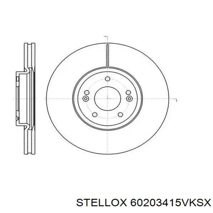 Купити 60203415VKSX Stellox Ротор гальмівний