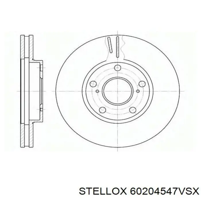 Купити 60204547VSX Stellox Ротор гальмівний