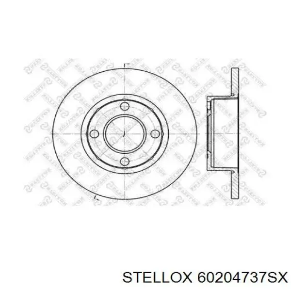 Гальмівні диски передні 60204737SX Stellox