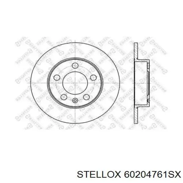60204761SX Stellox диск гальмівний передній