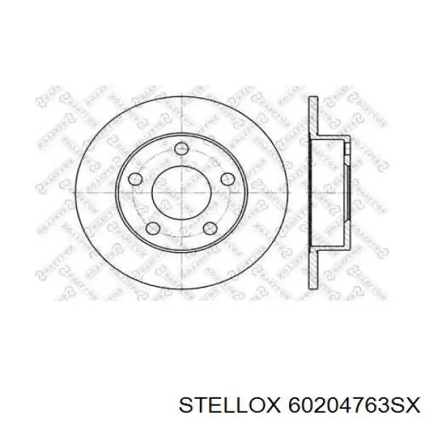 Диск гальмівний задній 60204763SX Stellox