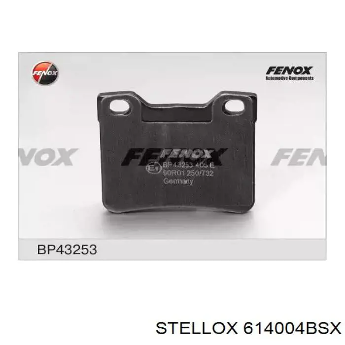 Купити 614004BSX Stellox Колодки гальмівні передні, дискові