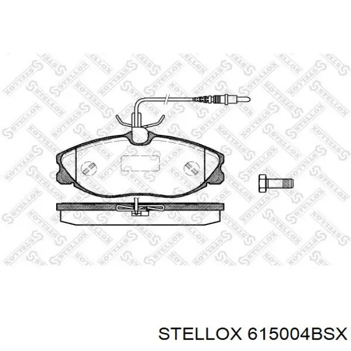 615004BSX Stellox Передні гальмівні колодки