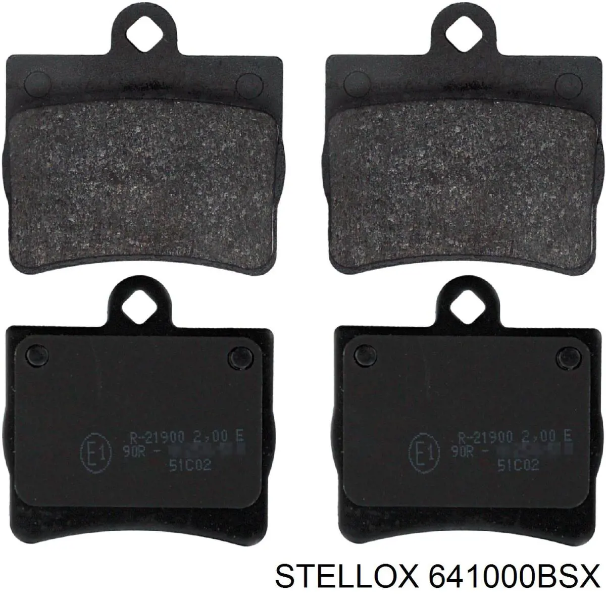 641000BSX Stellox Колодки гальмівні задні, дискові
