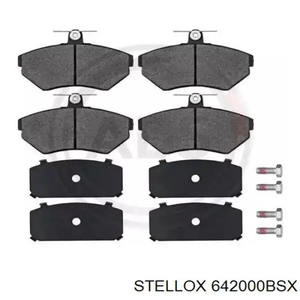 Передні тормозні колодки 642000BSX Stellox