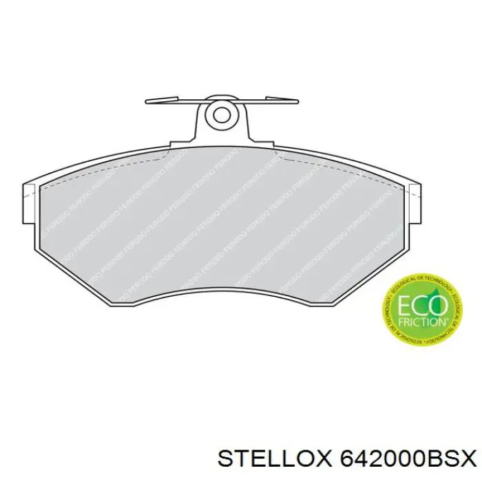 Купити 642000BSX Stellox Колодки гальмівні передні, дискові