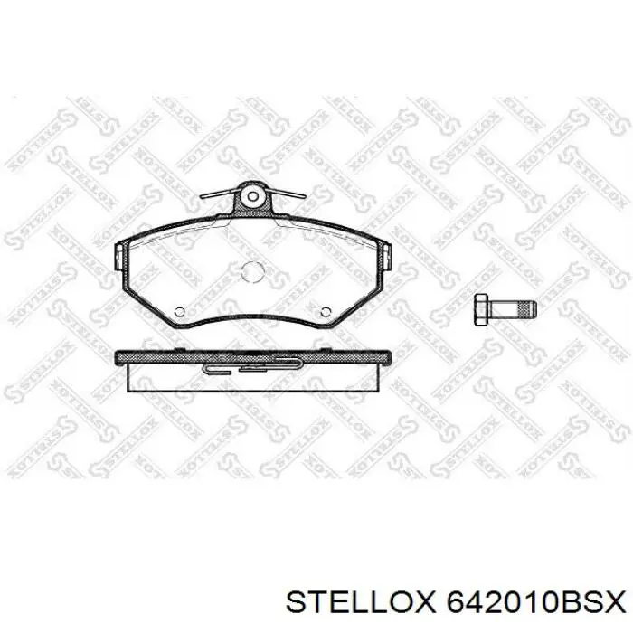 642010BSX Stellox Передні гальмівні колодки