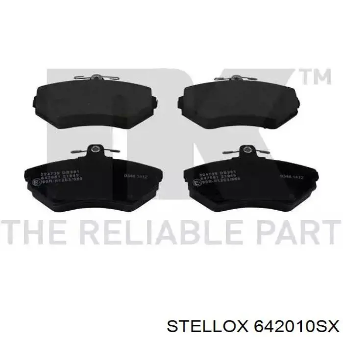 Купити 642010SX Stellox Колодки гальмівні передні, дискові