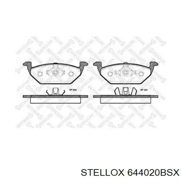 644020BSX Stellox Передні гальмівні колодки