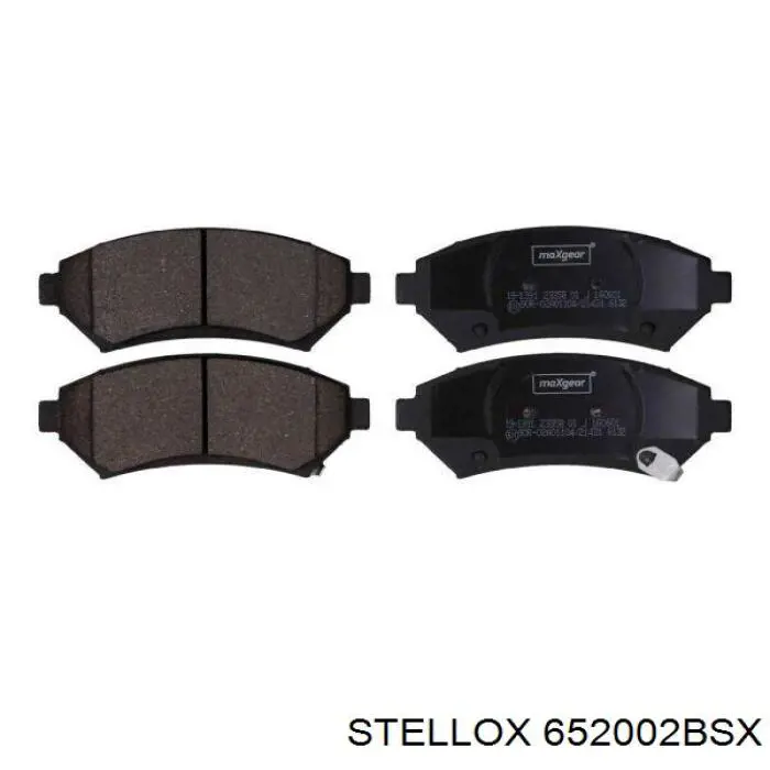 652002BSX Stellox колодки гальмівні передні, дискові