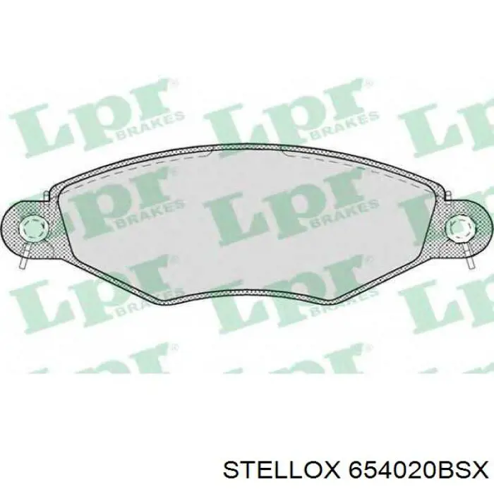 Передні тормозні колодки 654020BSX Stellox