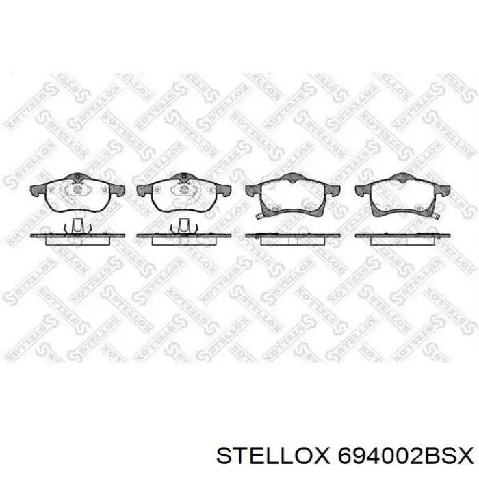 Гальмівні колодки Stellox 694002BSX ціна, від 22.79 USD