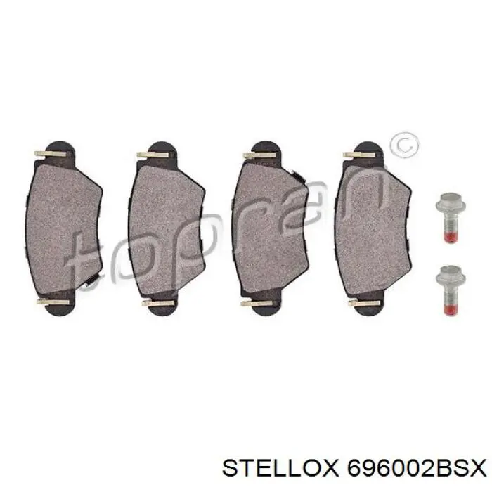 Задні гальмівні колодки Stellox 696002BSX ціна, від 12.63 USD