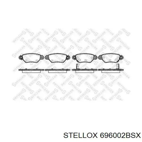 Купити 696002BSX Stellox Задні колодки