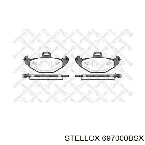 Купити 697000BSX Stellox Задні колодки