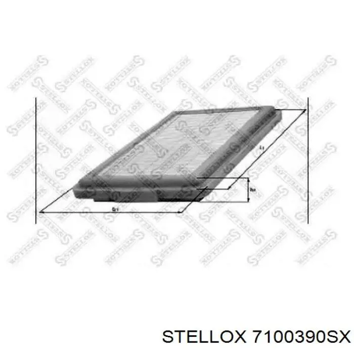 Елемент повітряного фільтра Stellox 7100390SX ціна, від 5.09 USD
