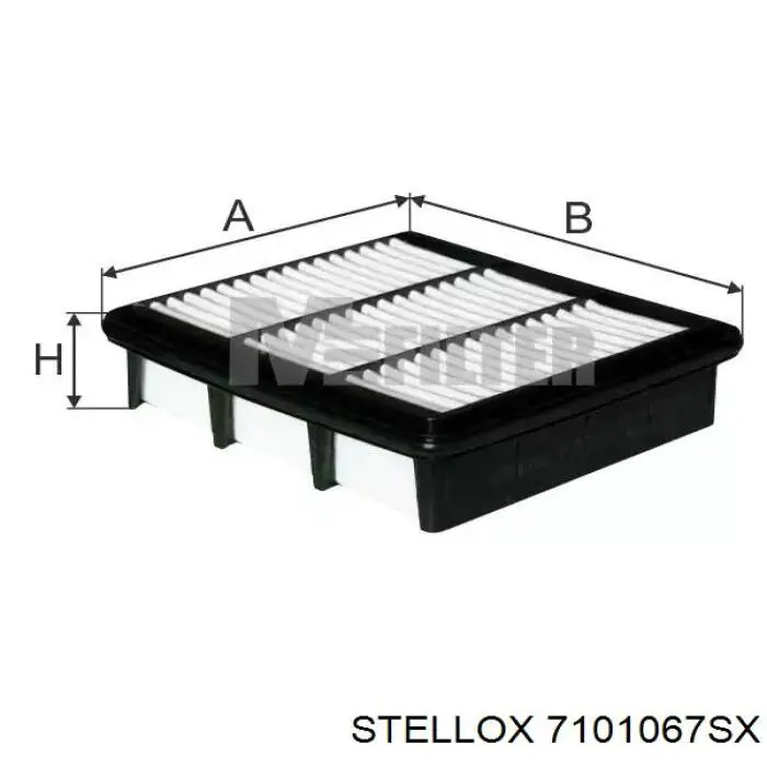 Повітряний фільтр 7101067SX Stellox