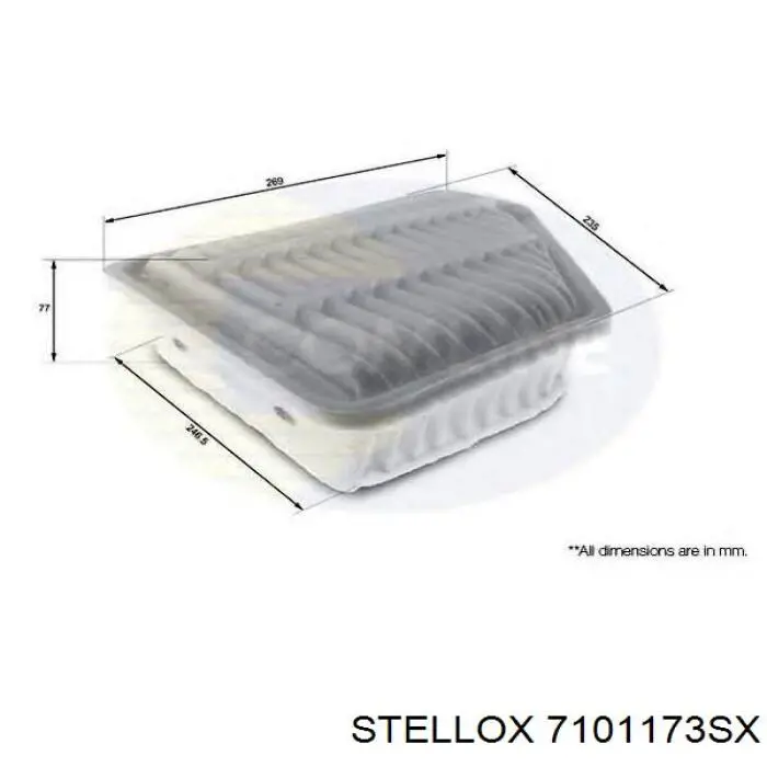 Фільтр повітряний Stellox 7101173SX