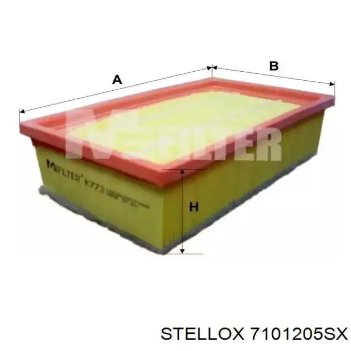 Фільтр повітряний Stellox 7101205SX