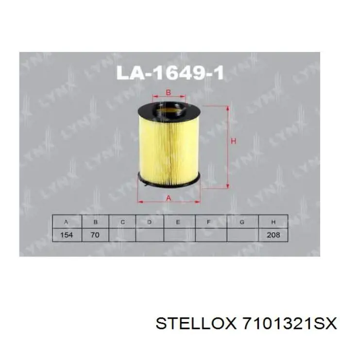 Елемент повітряного фільтра Stellox 7101321SX ціна, від 6.03 USD
