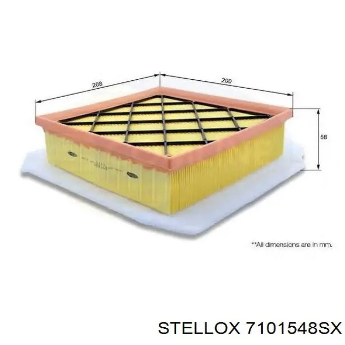 Купити 7101548SX Stellox Автомобільний фільтр повітря
