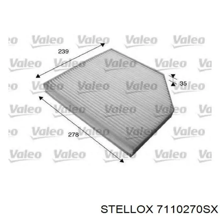 Купити 7110270SX Stellox Фільтр салону вугільний