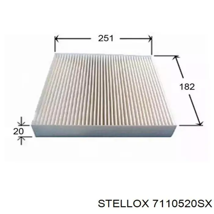 7110520SX Stellox фільтр салону
