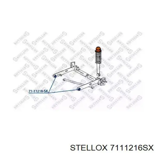 7111216SX Stellox сайлентблок задньої балки/підрамника