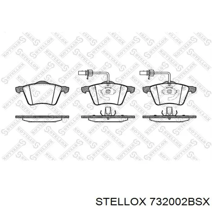 732002BSX Stellox Передні гальмівні колодки