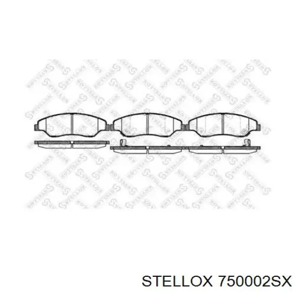 Гальмівні колодки Stellox 750002SX ціна, від 19.42 USD
