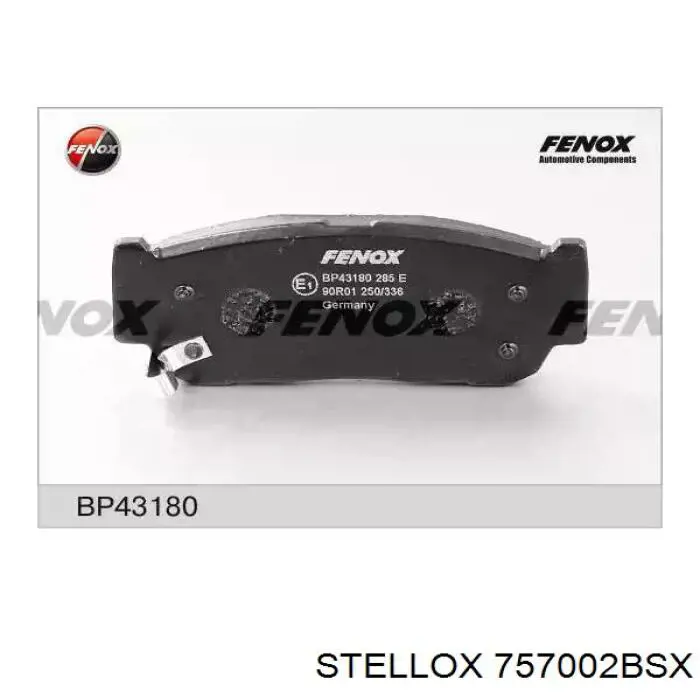 Задні дискові колодки Stellox 757002BSX
