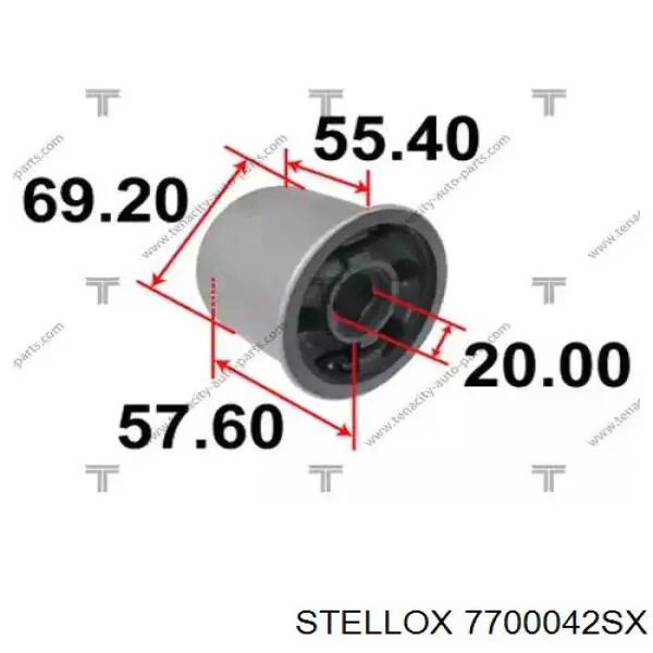 Сайлентблок переднього важеля FRD5011 Caster