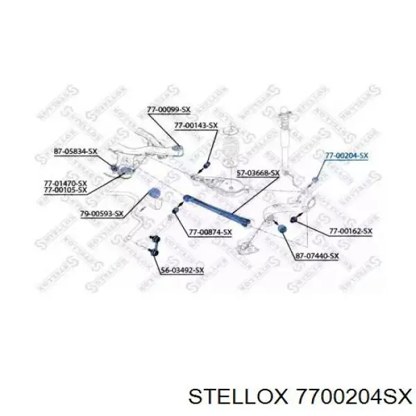 Сайлентблок цапфи задньої 27170 Lemforder