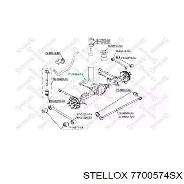 7700574SX Stellox сайлентблок амортизатора заднього