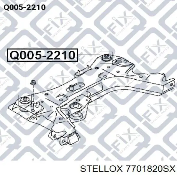 Сайлентблок передній балки/підрамника 7701820SX Stellox