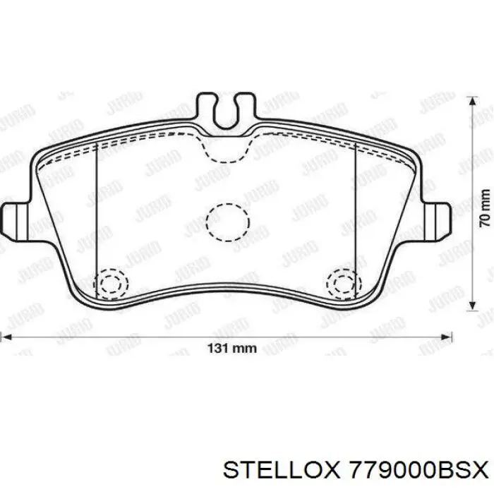 Купити 779000BSX Stellox Колодки гальмівні передні, дискові