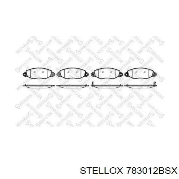 Гальмівні колодки Stellox 783012BSX ціна, від 22.10 USD