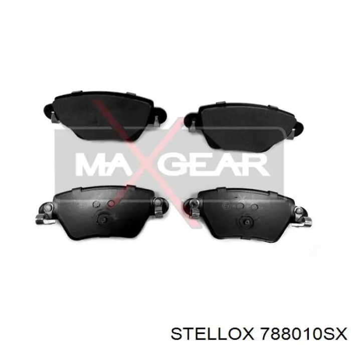 788010SX Stellox Колодки гальмівні задні, дискові