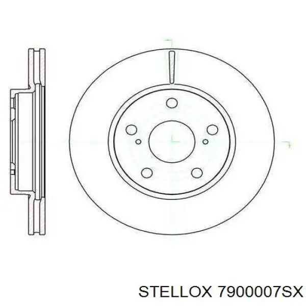 Купити 7900007SX Stellox Втулка стабілізатора переднього, права