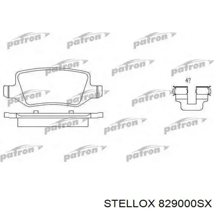 Задні дискові колодки Stellox 829000SX