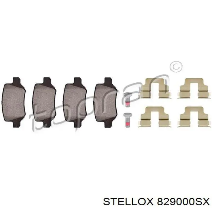 Задні гальмівні колодки Stellox 829000SX ціна, від 19.57 USD