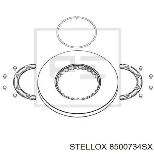 569213J Jurid/Bendix Гальмо дискове переднє