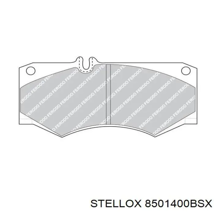 Гальмівні колодки Stellox 8501400BSX ціна, від 16.74 USD