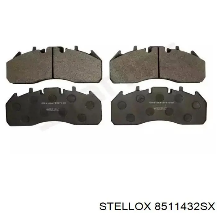 8511432SX Stellox Передні гальмівні колодки