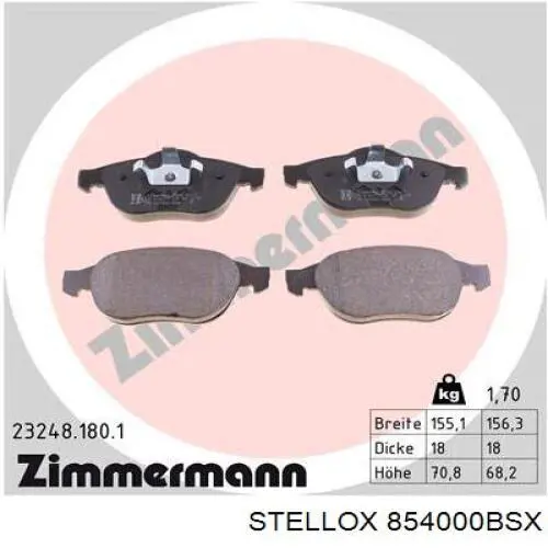 Передні тормозні колодки 7711946204 Renault (RVI)