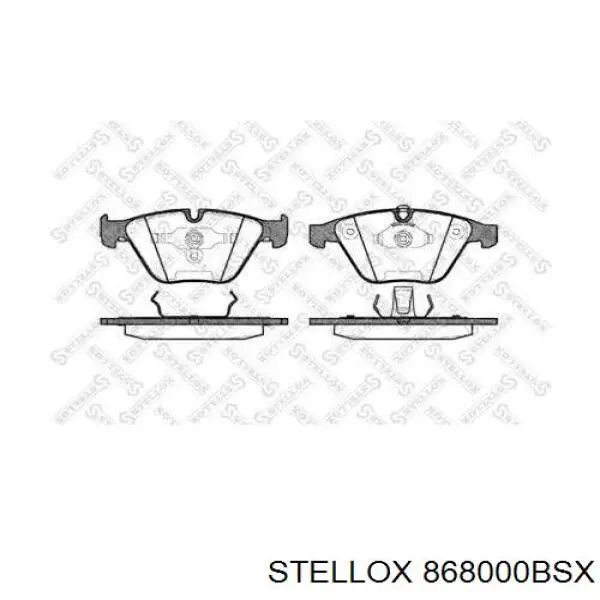 Тормозні колодки Stellox 868000BSX